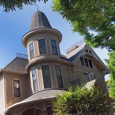 Inn at Irwin Gardens, from east